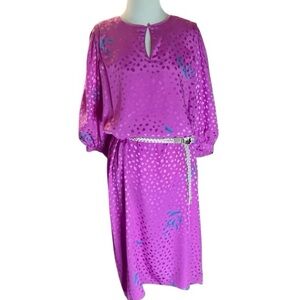 Flora Kung Vintage Y2K Silk Dress Womens Size 10